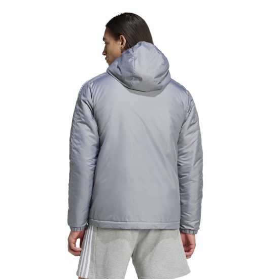 Мъжки якета и палта Adidas Мъжко Яке С Качулка 3 Stripe Essential Hooded Jacket Mens Сиво Adidas Мъжко Яке С Качулка 3 Stripe Essential Hooded Jacket Mens Сиво Мъжки якета и палта