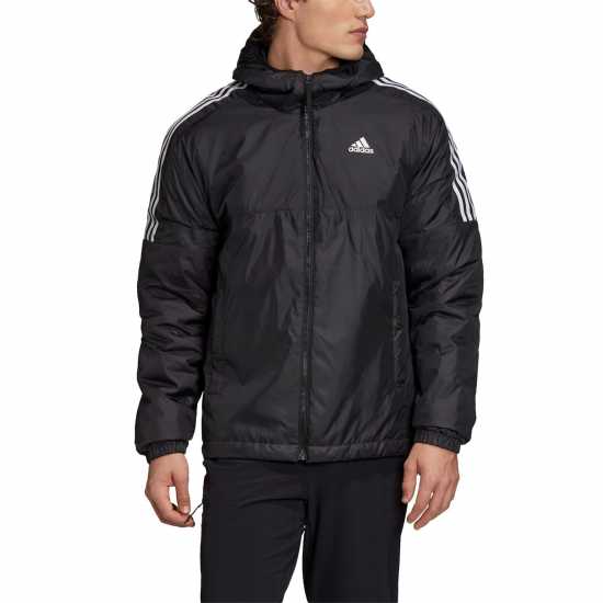 Мъжки якета и палта Adidas Мъжко Яке С Качулка 3 Stripe Essential Hooded Jacket Mens Черно Adidas Мъжко Яке С Качулка 3 Stripe Essential Hooded Jacket Mens Черно Мъжки якета и палта