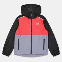 Under Armour Детско Яке Windbreaker Jacket Juniors Black/Red Детски якета и палта