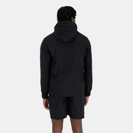 Peaceful Hooligan Men's Cannon Water Resistant Full Zip Rain Anorak Black 