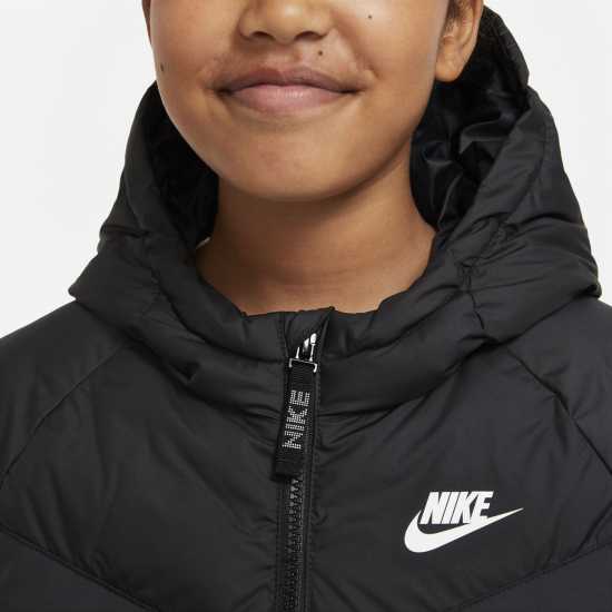 Nike Loose-Fit Puffer Jacket Juniors Черно 