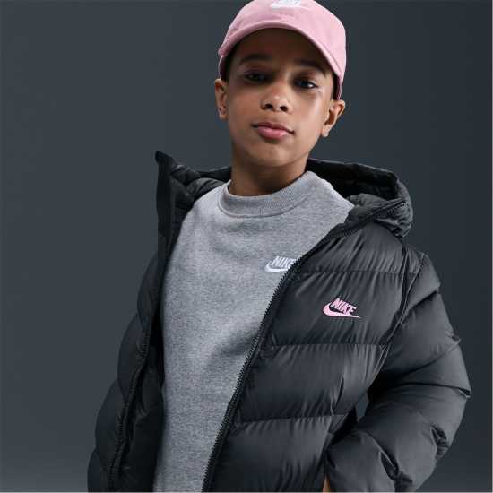 Nike Детско Яке Nsw Filled Jacket Junior Black/Pink Детски якета и палта