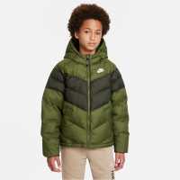 Nike Детско Яке Nsw Filled Jacket Junior Green/White Детски якета и палта