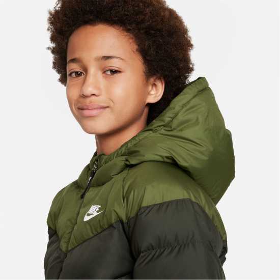 Nike Детско Яке Nsw Filled Jacket Junior Green/White Детски якета и палта