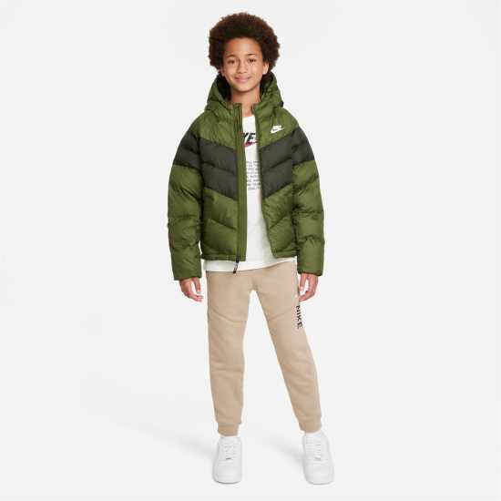Nike Детско Яке Nsw Filled Jacket Junior Green/White Детски якета и палта