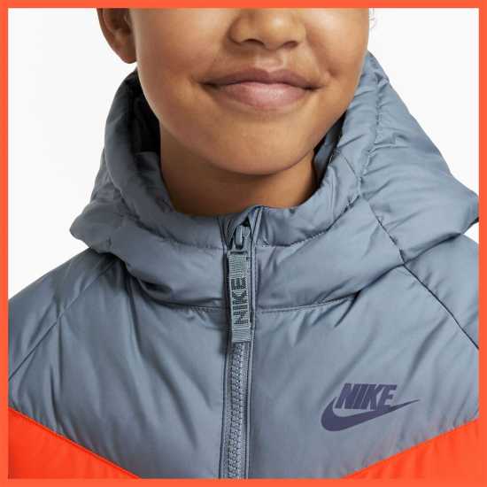 Nike Детско Яке Nsw Filled Jacket Junior Navy/White Детски якета и палта
