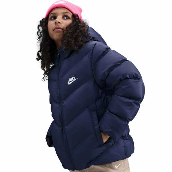 Nike Яке Момчета Nsw Filled Jacket Junior Boys Navy Детски якета и палта
