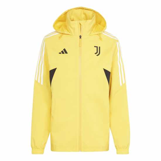 Adidas Men's Juventus Rain.rdy Long Sleeve 2023 2024 Slim Fit Rain Anorak  