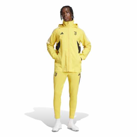 Adidas Men's Juventus Rain.rdy Long Sleeve 2023 2024 Slim Fit Rain Anorak  