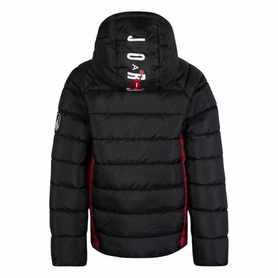 Пухено Яке Air Jordan Faux Down Jacket Black/Red/White Детски якета и палта