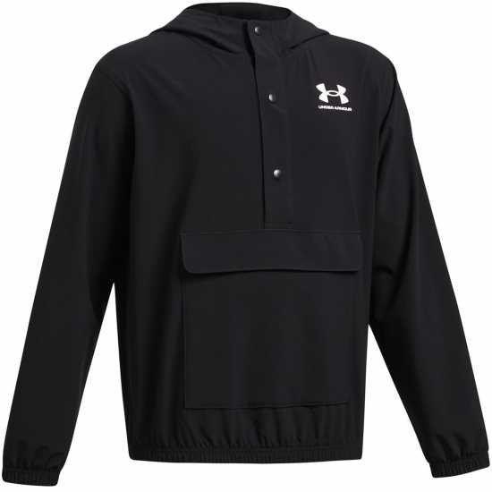 Under Armour Спортен Екип Момчета Armour Ua B Icon Woven Anorak Training Jacket Boys Black Детски якета и палта