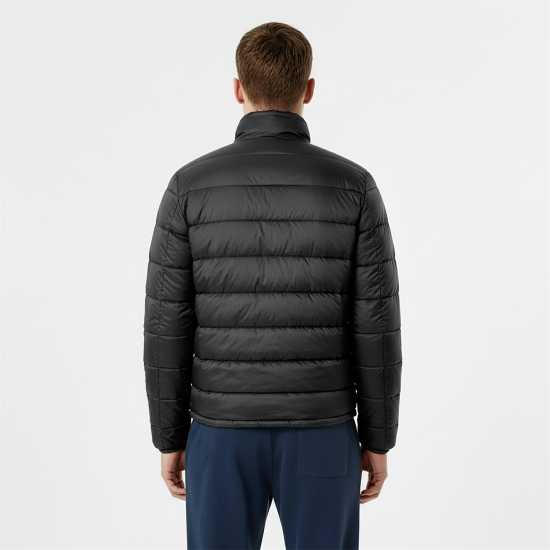 Jack Wills Men's Kershaw Lightweight Long Sleeve Short Puffer Jacket Черно 