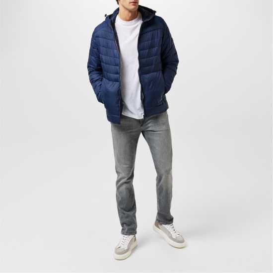 Jack And Jones Junior&junior Sprint Medium Puffer Jacket Нави блейзър 