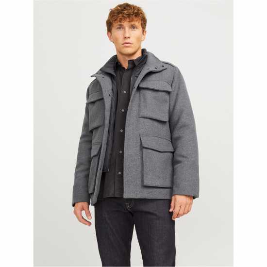 Jack And Jones Men's Alex Field Jacket Сиво Мел 
