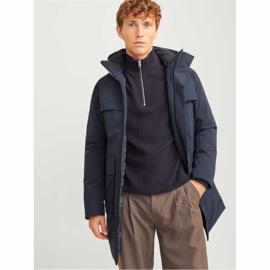 Jack And Jones Blawave Parka Тъмно морско синьо 