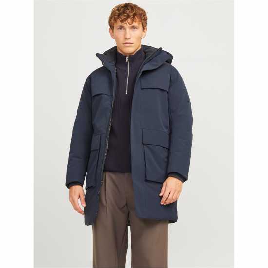 Jack And Jones Blawave Parka Тъмно морско синьо 