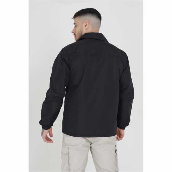 Brave Soul Треньорско Яке Mens Light Weight Coach Jacket Черно Brave Soul Треньорско Яке Mens Light Weight Coach Jacket Черно