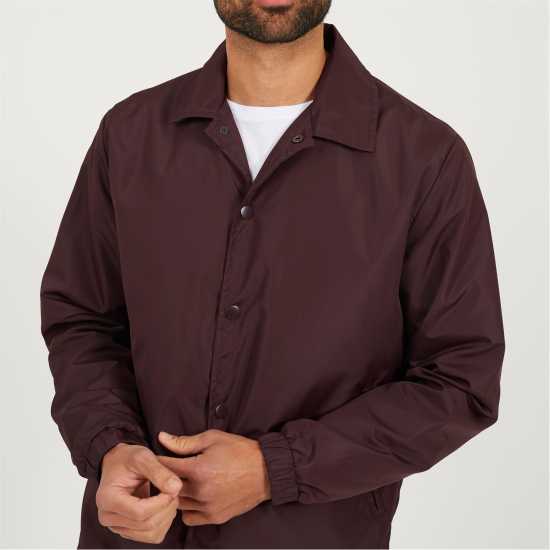Brave Soul Треньорско Яке Mens Light Weight Coach Jacket Бордово Brave Soul Треньорско Яке Mens Light Weight Coach Jacket Бордово