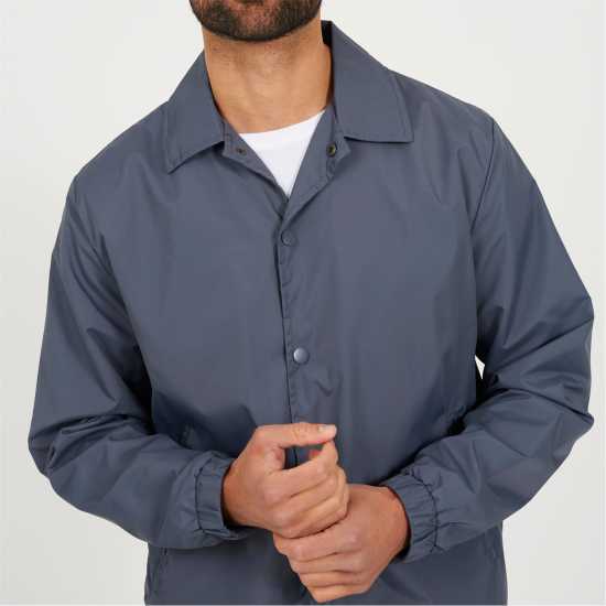 Brave Soul Треньорско Яке Mens Light Weight Coach Jacket Стил Син 