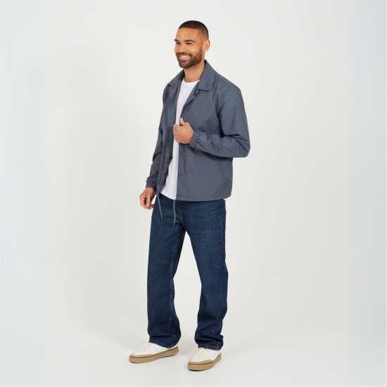 Brave Soul Треньорско Яке Mens Light Weight Coach Jacket Стил Син 