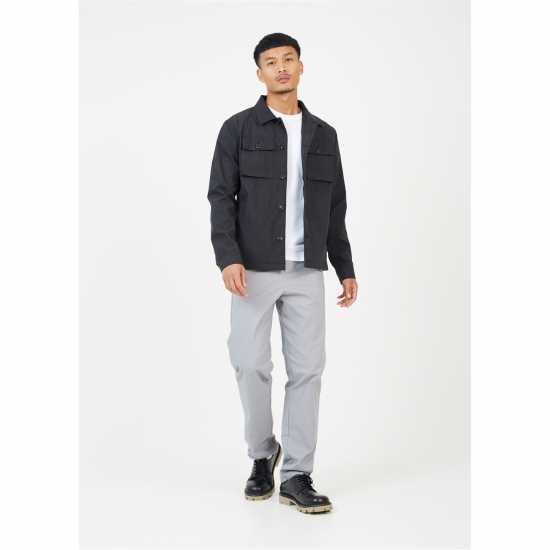 Brave Soul Pocket Shacket Черно Brave Soul Pocket Shacket Черно