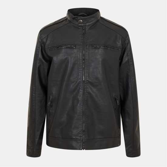 Brave Soul Кожено Яке Faux Leather Jacket  