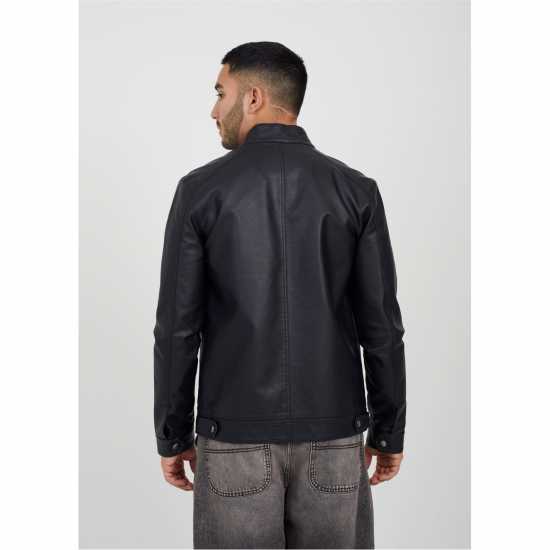 Brave Soul Кожено Яке Faux Leather Jacket  