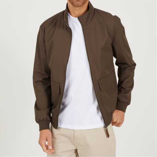 Brave Soul Пилотско Яке Mens Funnel Neck Bomber Jacket  