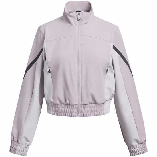 Under Armour Kids' Unstoppable Cropped Moisture-Wicking Performance Training Jacket Gray 