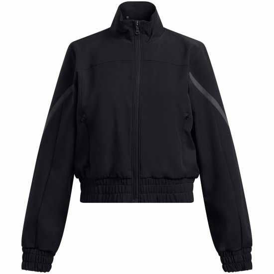 Under Armour Kids' Unstoppable Cropped Moisture-Wicking Performance Training Jacket Черно 