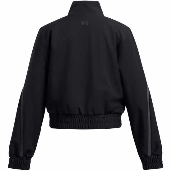 Under Armour Kids' Unstoppable Cropped Moisture-Wicking Performance Training Jacket Черно 