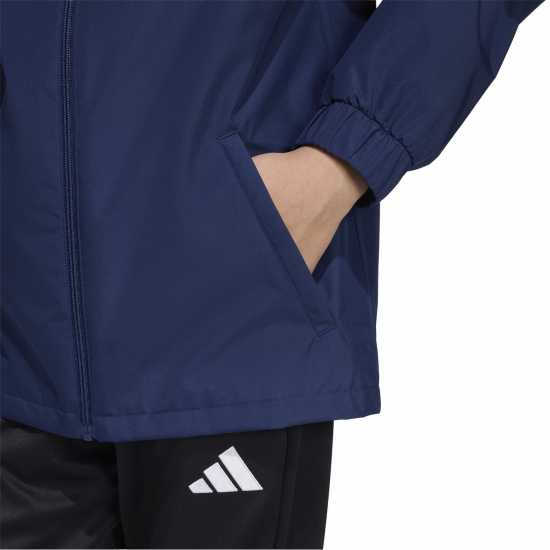 adidas Kids' Entrada 26 Water and Wind Resistant Rain Anorak Морска синьо 