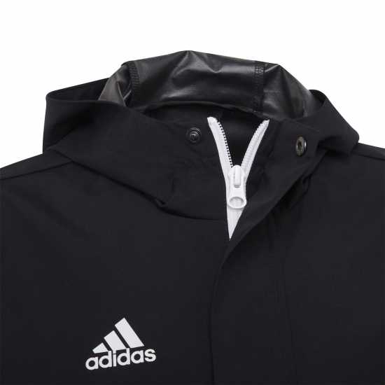 Adidas Яке Момчета Entrada 22 All-Weather Jacket Junior Boys Black/White Детски якета и палта