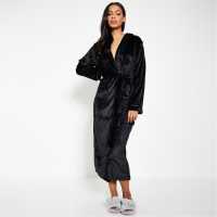 I Saw It First Luxury Fleece Hooded Maxi Robe  Дамски пижами