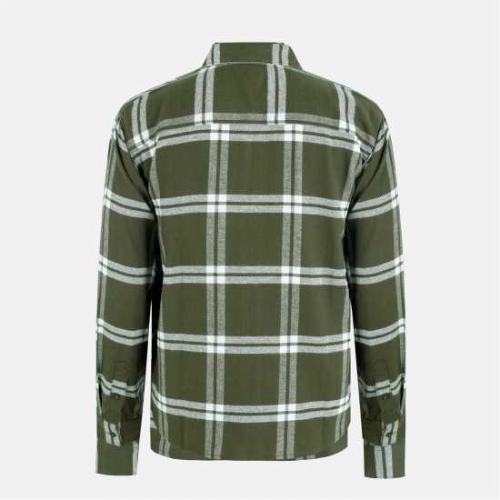 SoulCal Check Shacket Sn54 Khaki 