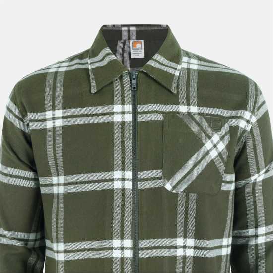 SoulCal Check Shacket Sn54 Khaki 