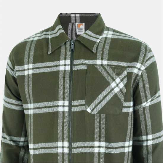 SoulCal Check Shacket Sn54 Khaki 