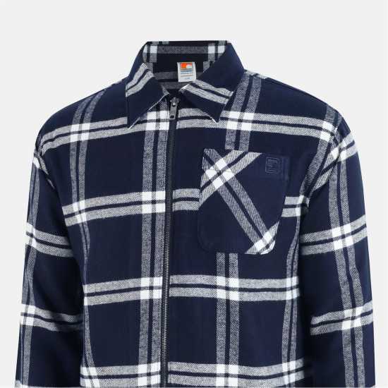 Soulcal Check Shacket Sn54 Navy Soulcal Check Shacket Sn54 Navy
