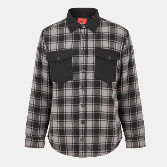 Luke Valley Overshirt Сиво/Черно 