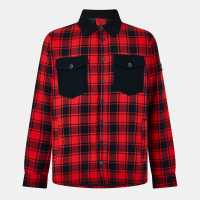 Luke Valley Overshirt Черно-червено 