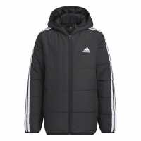 Adidas Детско Яке Essentials 3S Jacket Juniors Черно/Бяло Детски якета и палта
