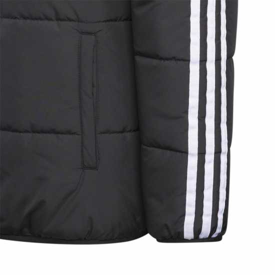 Adidas Детско Яке Essentials 3S Jacket Juniors Black/White Детски якета и палта