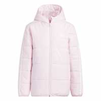 Adidas Детско Яке Essentials 3S Jacket Juniors Pink/White Детски якета и палта