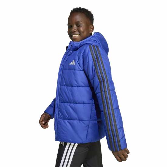 Adidas Детско Яке Essentials 3S Jacket Juniors Blue/Black Детски якета и палта