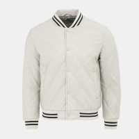 Firetrap Мъжко Яке Pu Quilt Jacket Mens Бяло 