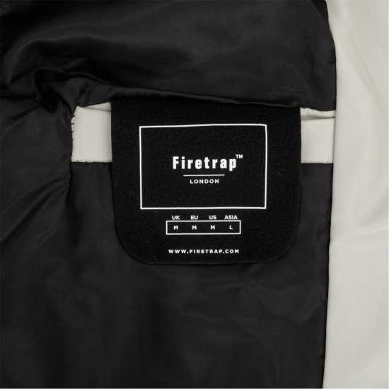 Firetrap Мъжко Яке Pu Quilt Jacket Mens Бяло 