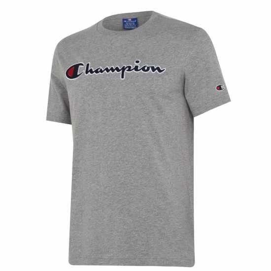 Champion Тениска Logo T Shirt Grey EM031 Мъжки ризи