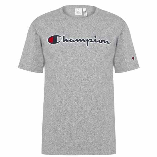 Champion Тениска Logo T Shirt Grey EM525 Мъжки ризи