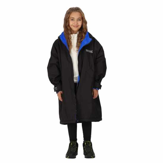 Regatta Waterproof Robe Juniors Black(OxfBl) Детски якета и палта