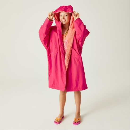 Regatta Waterproof Robe Розова Захранване Детски якета и палта